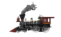 animated train